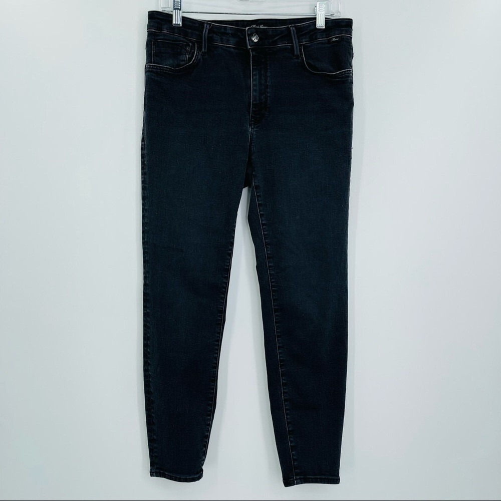 Mavi‎ Tess high rise skinny jeans black wash stretch women's size 28